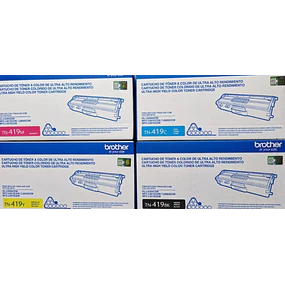 PACK 4 TONER BROTHER TN-419 9.000 PAGINAS HL-L8360CDW / MFC-L8900CDW 