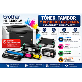 IMPRESORA BROTHER HL-3140CW LASER COLOR 