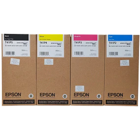 PACK 4 TINTAS EPSON T41P NEGRO CYAN MAGENTA YELLOW ORIGINAL 