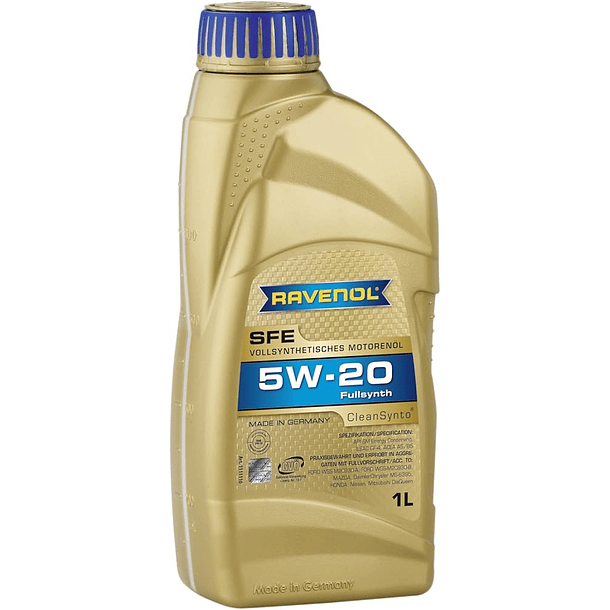 ACEITE MOTOR 5W20 SFE 1LTS RAVENOL
