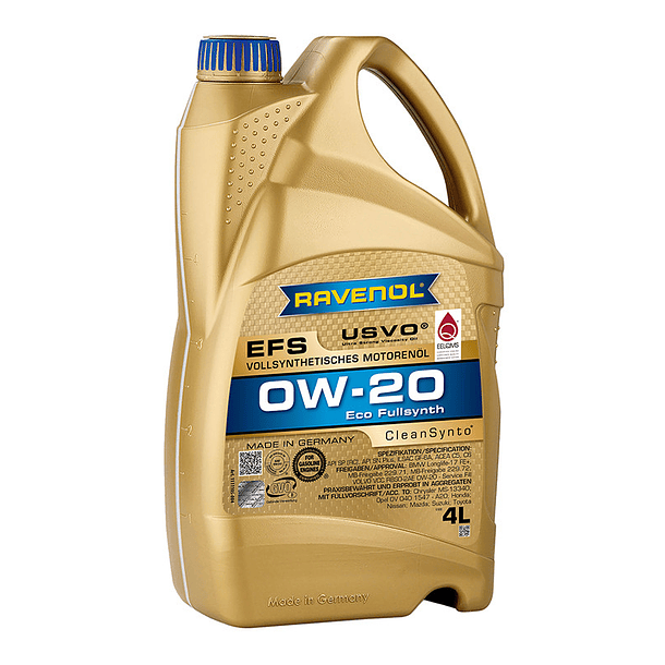 ACEITE MOTOR 0W20 EFS 4LTS RAVENOL