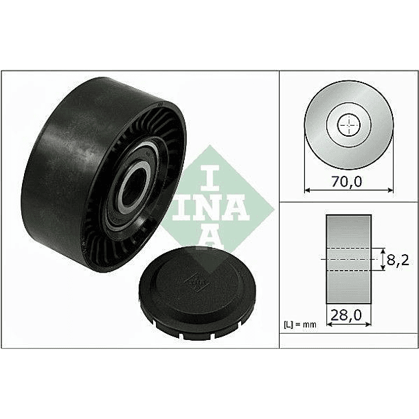 RODILLO INVERSOR POLY - INA 3