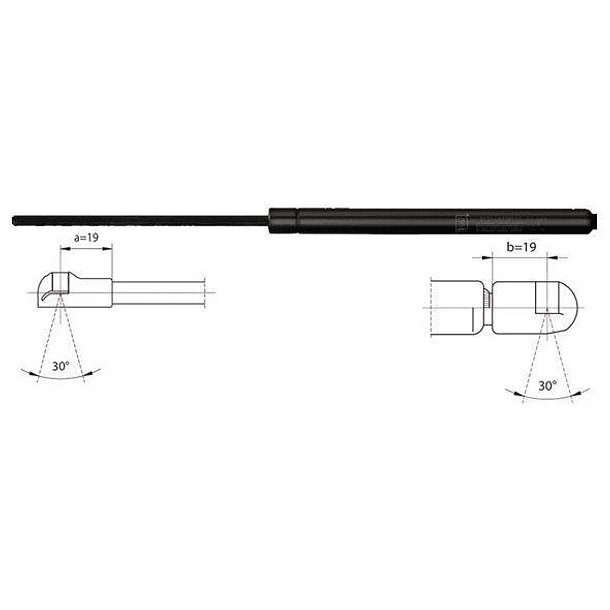 AMORTIGUADOR CAPOT - VIKA 1