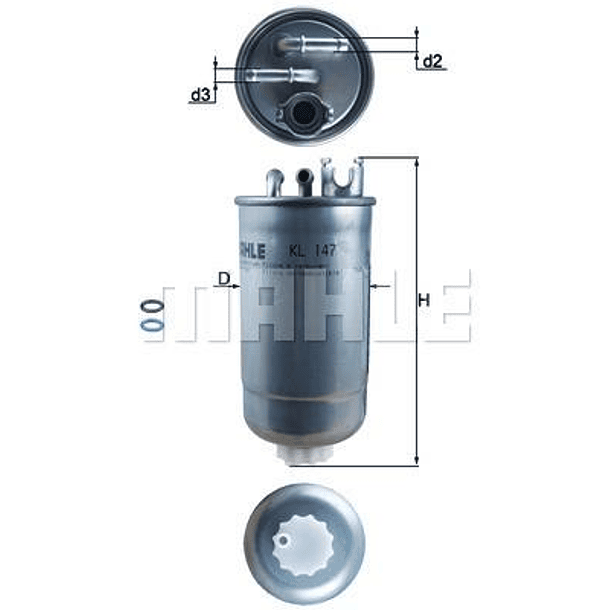 FILTRO COMBUSTIBLE - MAHLE 4