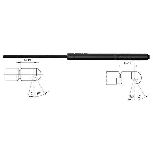 AMORTIGUADOR CAPOT A4 - TROPAN 1