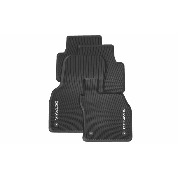 PISO GOMA INTERIOR  JUEGO GRIS OCTAVIA MK4