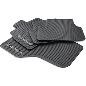 PISO GOMA INTERIOR  JUEGO BLANCO OCTAVIA MK4