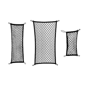 SET MALLA CARGA MALETERO  NEGRAS SPACEBACK