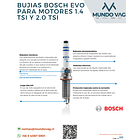 BUJIA ENCENDIDO PLATINO IRIDO EVO 1.0 1.4 TSI 2