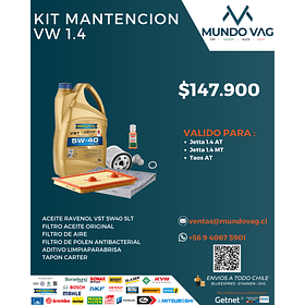 KIT MANTENCION VW 1.4 TSI