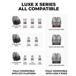 Vaporesso LUXE XR / LUXE X / LUXE XR Max / LUXE X PRO Cartucho de cápsula vacía de 5 ml 