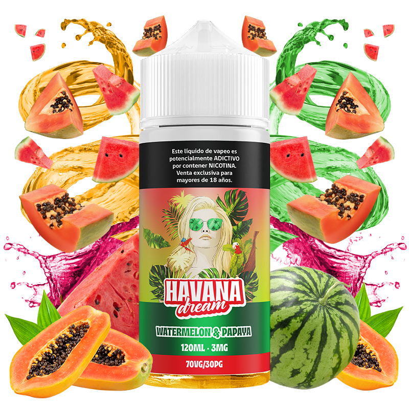 Havana Dream – Watermelon & Papaya ice 120ml 1