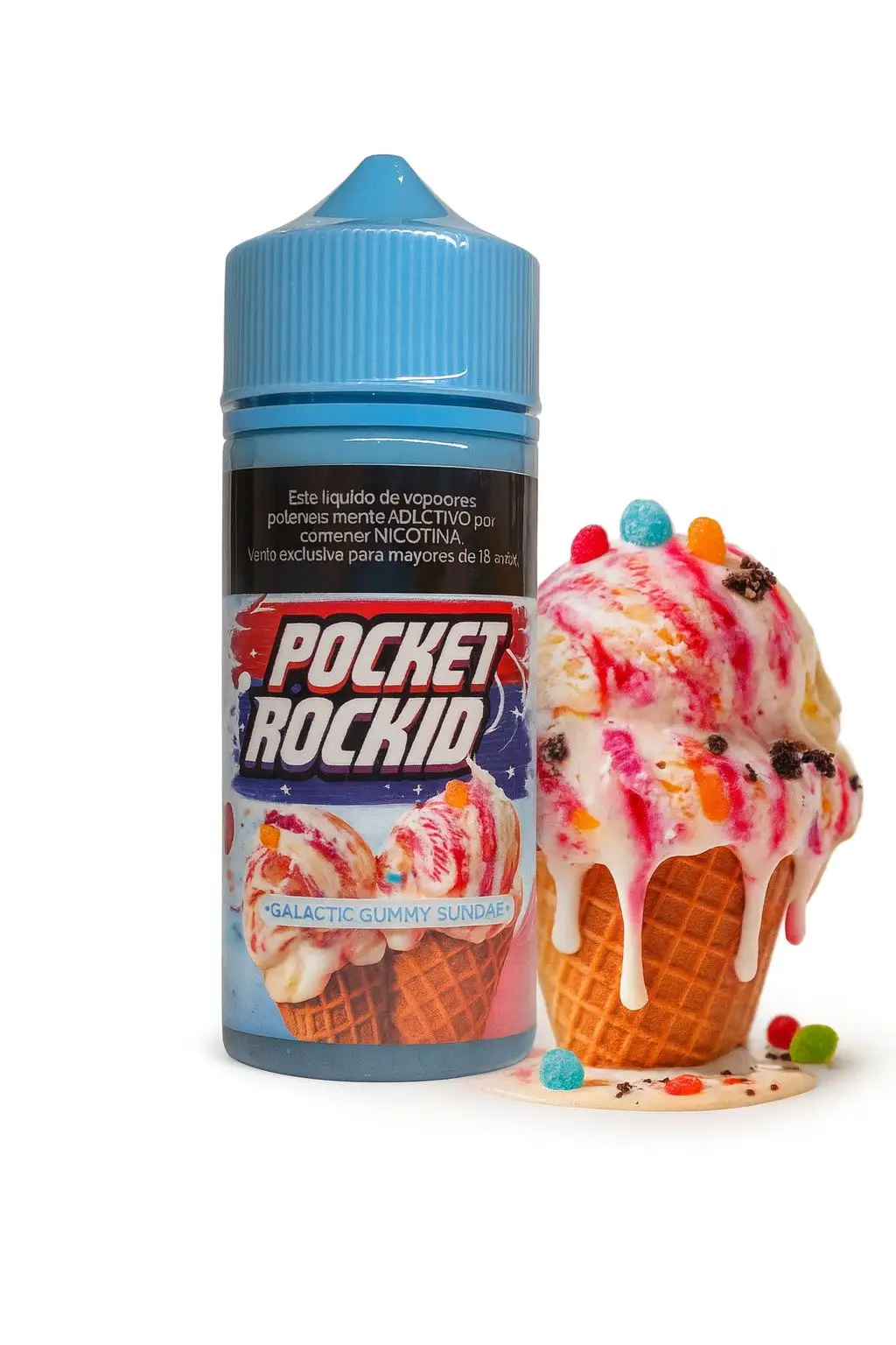 Pocket Rockid – Galactic Gummy Sundae 100ml  1
