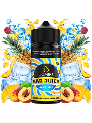 Bombo Bar Juice - Piña, Melocotón y Mango ice 120ml