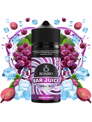 Bombo Bar Juice Super Grape 120ml - Uvas ice 