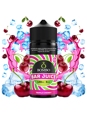 Bombo Bar Juice Triple Cherry 120ml - Cerezas ice 