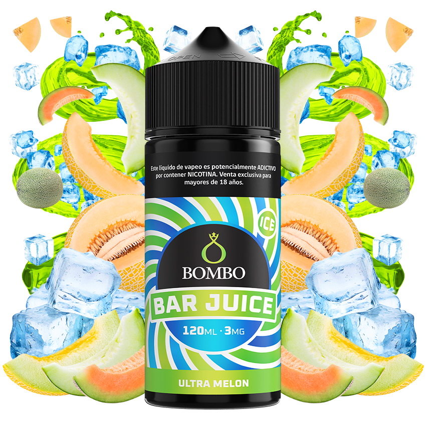 Bombo Bar Juice Ultra Melon 120ml - Melon Dulce ice  1