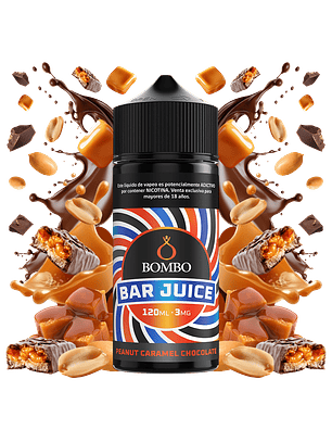 Bombo Bar Juice Peanut Caramel Chocolate - Maní, Caramelo y Chocolate 120 ml