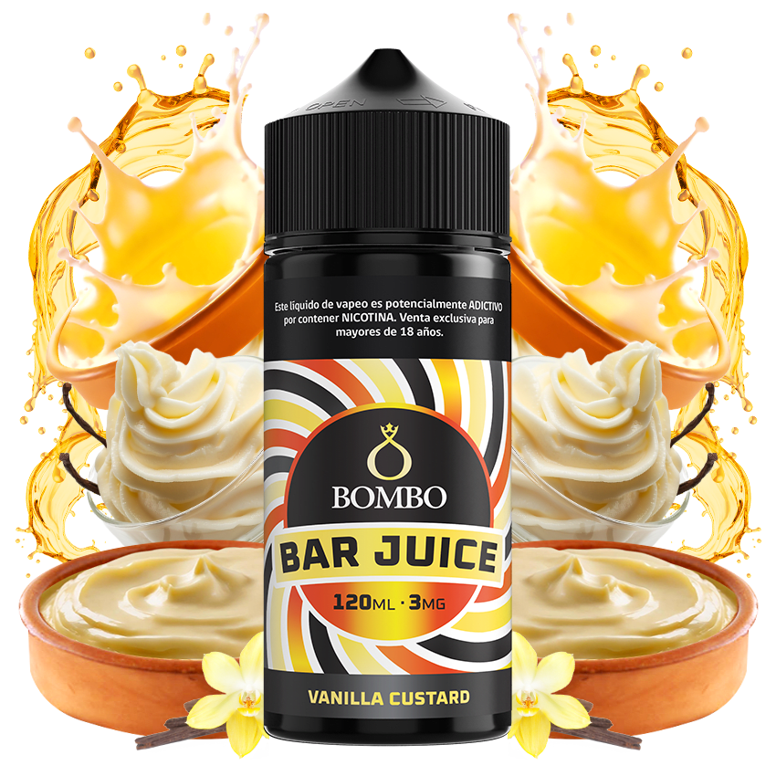 Bombo Bar Juice Vanilla Custard 120ml - Vainilla Cremosa 120ml 1