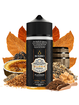 Bombo Supra Reserve Platinum Tobaccos 120ml - Tabaco RY4