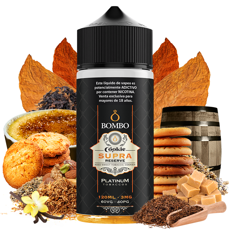 Bombo Cookie Supra Reserve 120ml - Tabaco Cookies 1