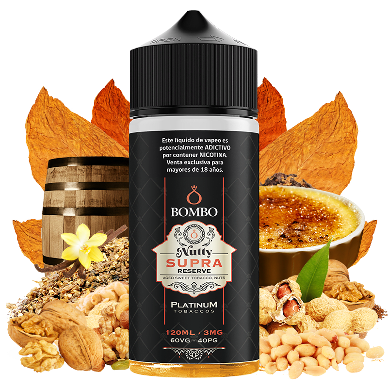 Bombo Nutty Supra Reserve 120ml - Tabaco Crema 1