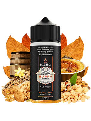 Bombo Nutty Supra Reserve 120ml - Tabaco Crema