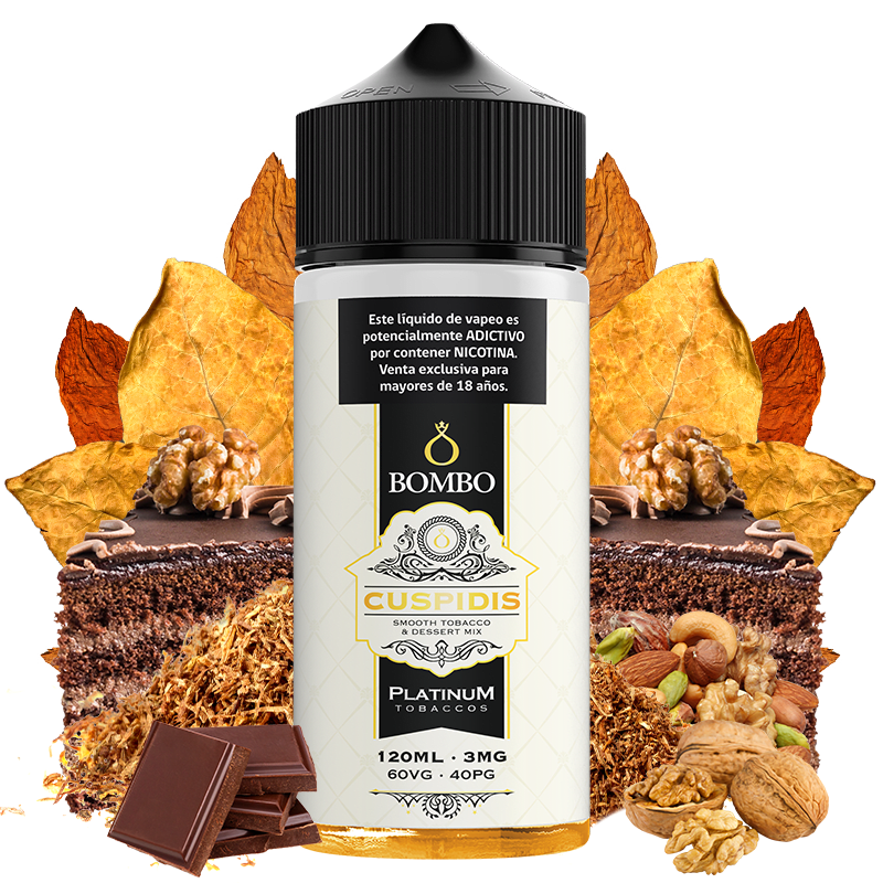 Bombo Cuspidis 120ml - Tabaco y Frutos Secos 1