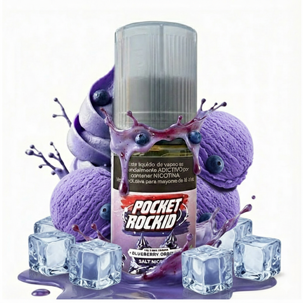 Pocket RockID Salt – Blueberry Orbit Ice HELADO ICE SALNIC 30ML 1