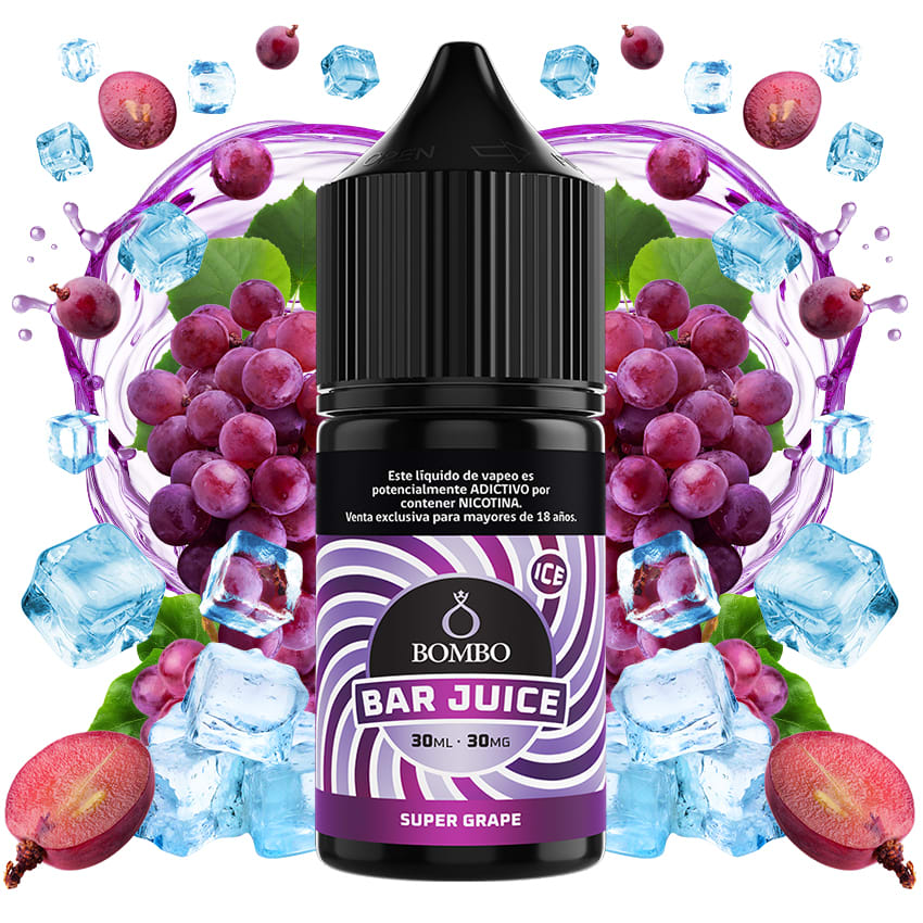 Bombo Bar Juice Super Grape Ice Salt 30ml - Uvas 1