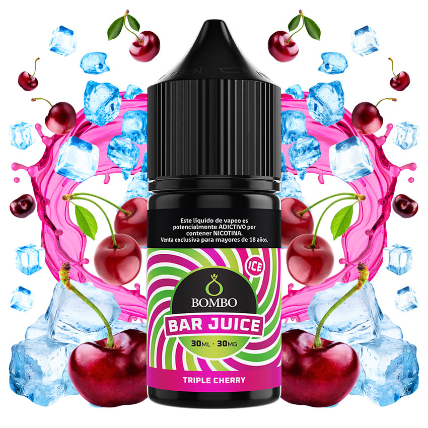 Bombo Bar Juice Triple Cherry Ice Salt 30ml - Cerezas ice 1