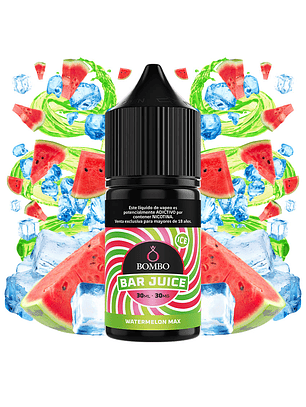 Bombo Super Juice Watermelon Max Ice Salt 30ml - Sandía Hielo