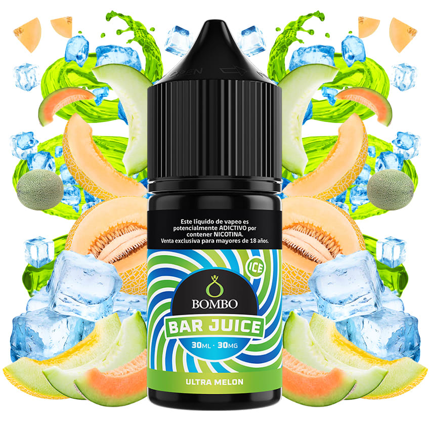 Bombo Bar Juice Ultra Melon Ice Salt 30ml - Melón Dulce 1