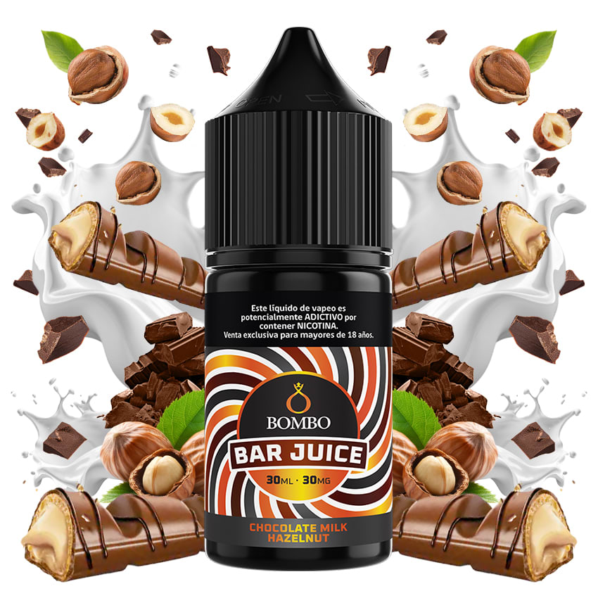 Bombo Bar Juice Chocolate Milk Hazelnut Salt 30ml - Chocolate, Leche y Avellanas 30ml 1