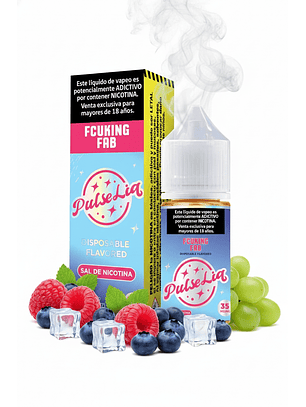 PulseLiq By Fcuking Fab Salt 30ML - Frambuesa, Arándano, Uva Verde Hielo