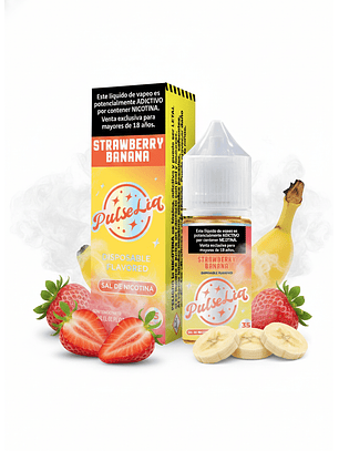 PulseLiq By Strawberry Banana Salt 30ML - Frutilla Banana