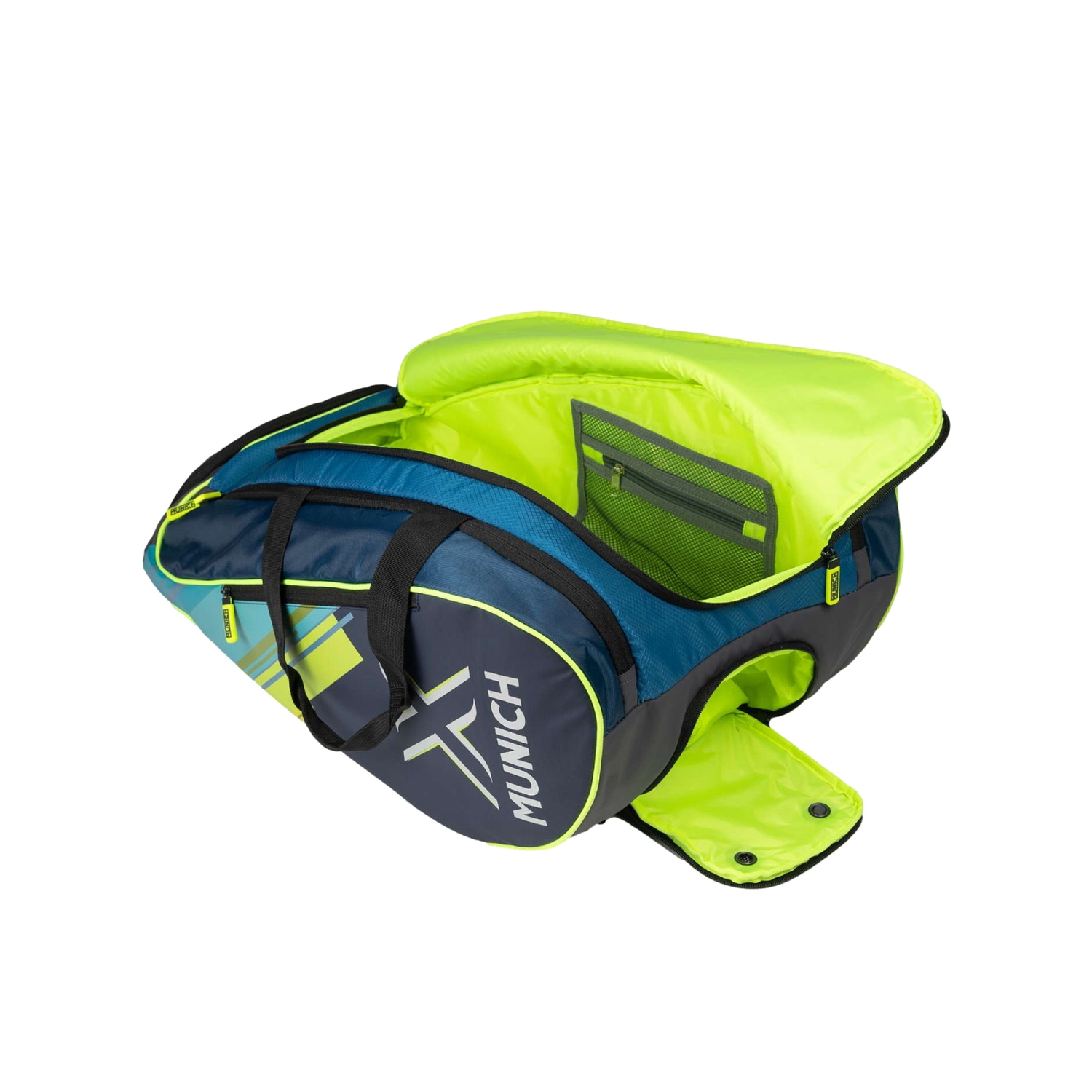 BOLSO MUNICH PADEL TRAINING BACK BLUE & LIMA 3