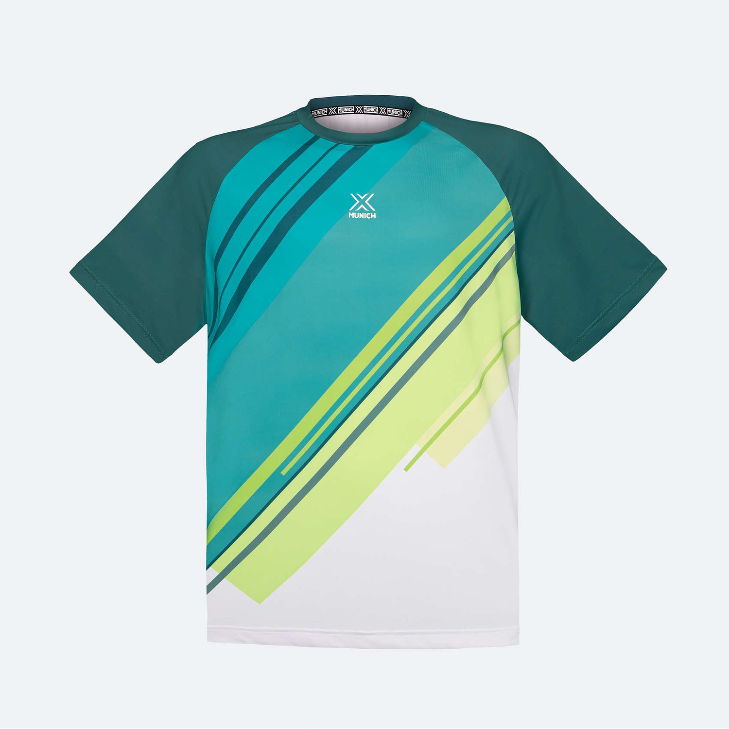 POLERA MUNICH MAN STRIPES GREEN 2
