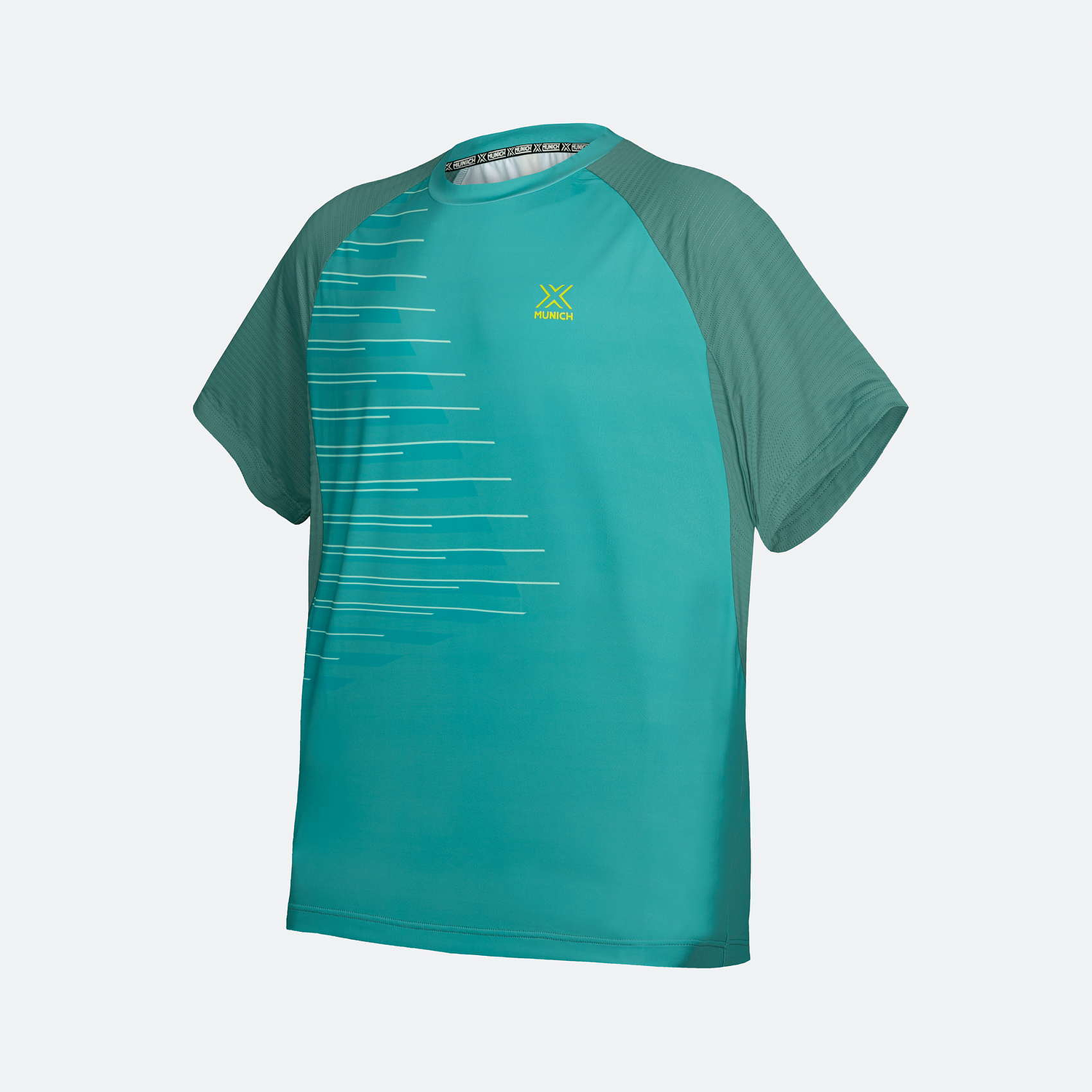 POLERA MUNICH MAN PRO DRY TEE AQUA 1