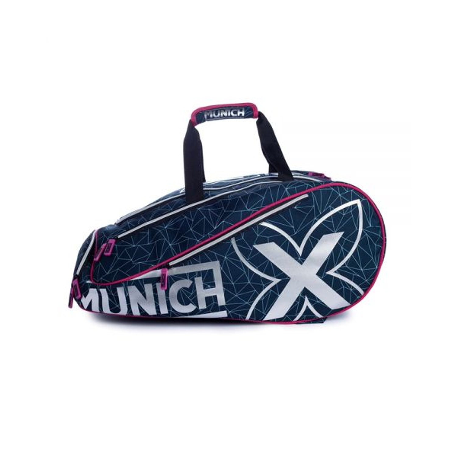 BOLSO MUNICH BAG PADEL NEGRO ROSA 1