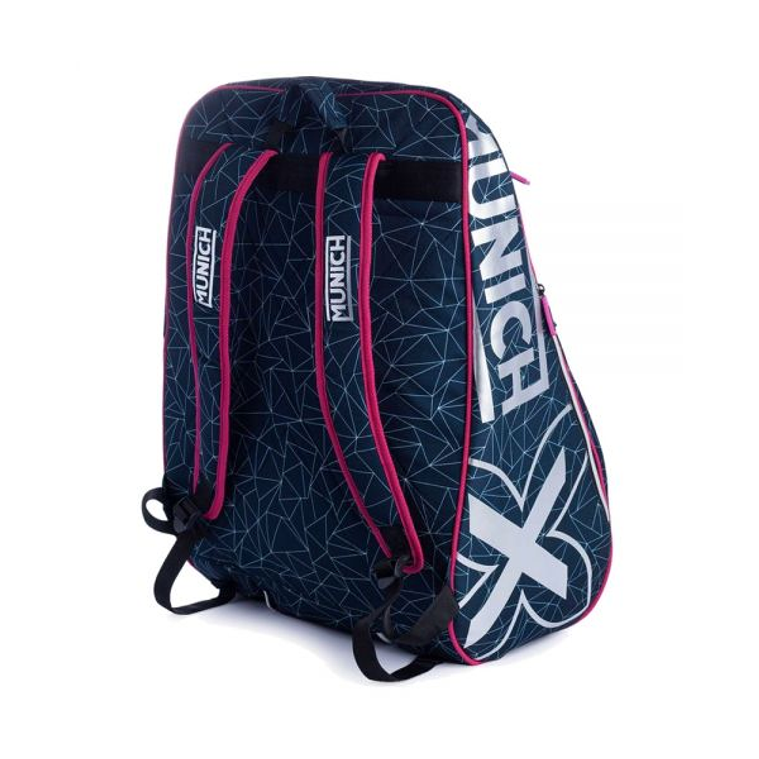 BOLSO MUNICH BAG PADEL NEGRO ROSA 4