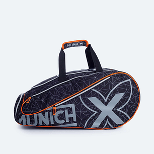 BOLSO MUNICH BAG PADEL NEGRO NARANJA