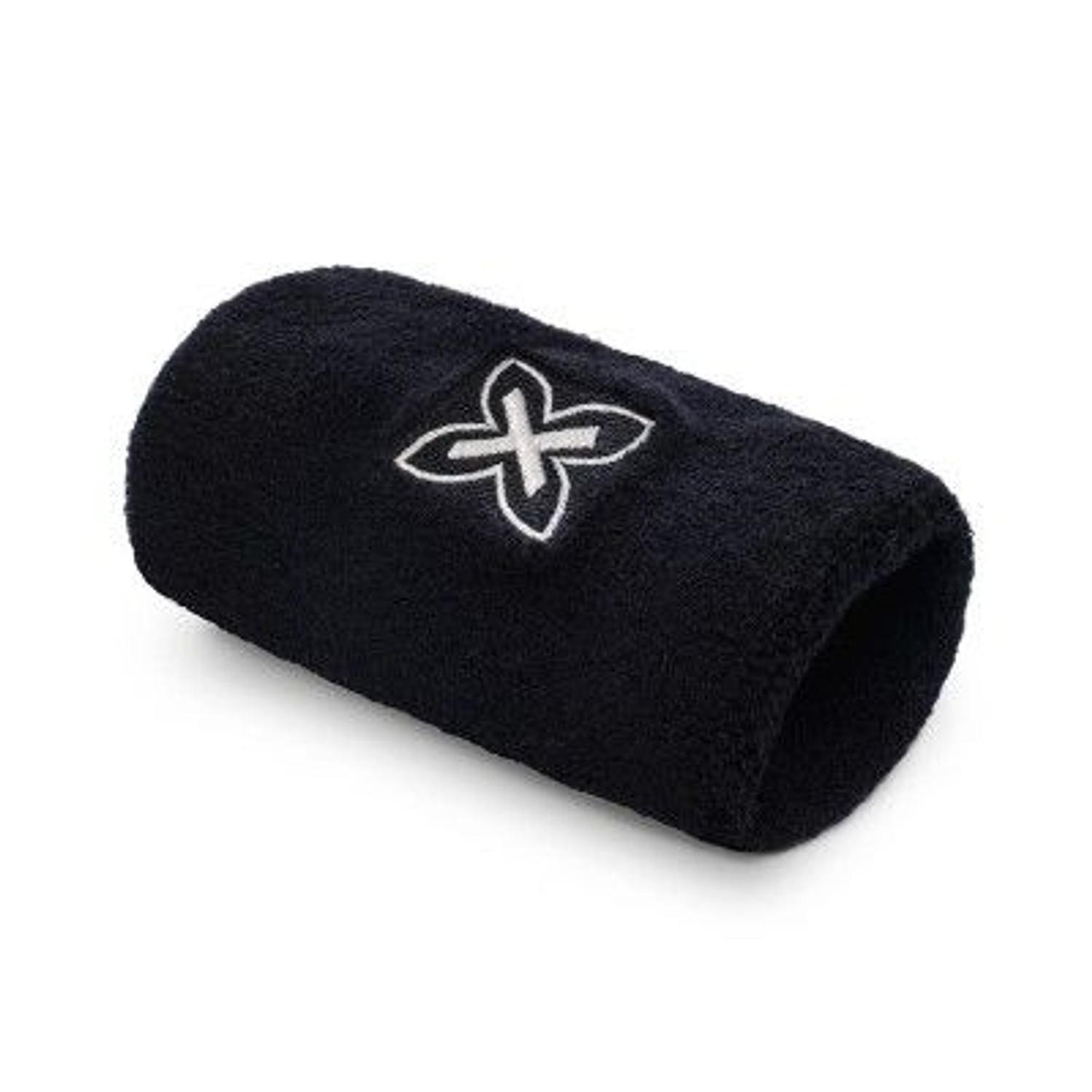 MUÑEQUERA MUNICH NEGRA BLANCO  LOGO