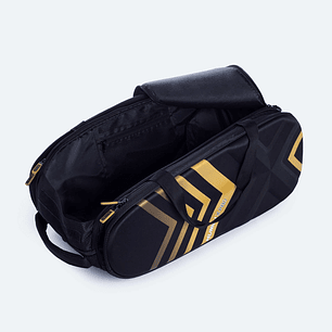 BOLSO MUNICH RACKET BAG NEGRO-DORADO