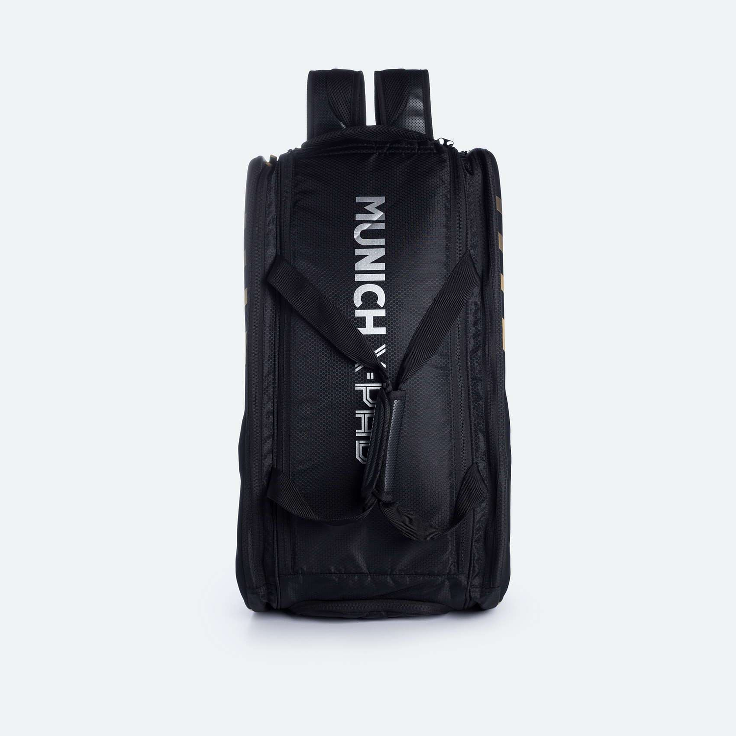 BOLSO MUNICH RACKET BAG NEGRO-DORADO 4