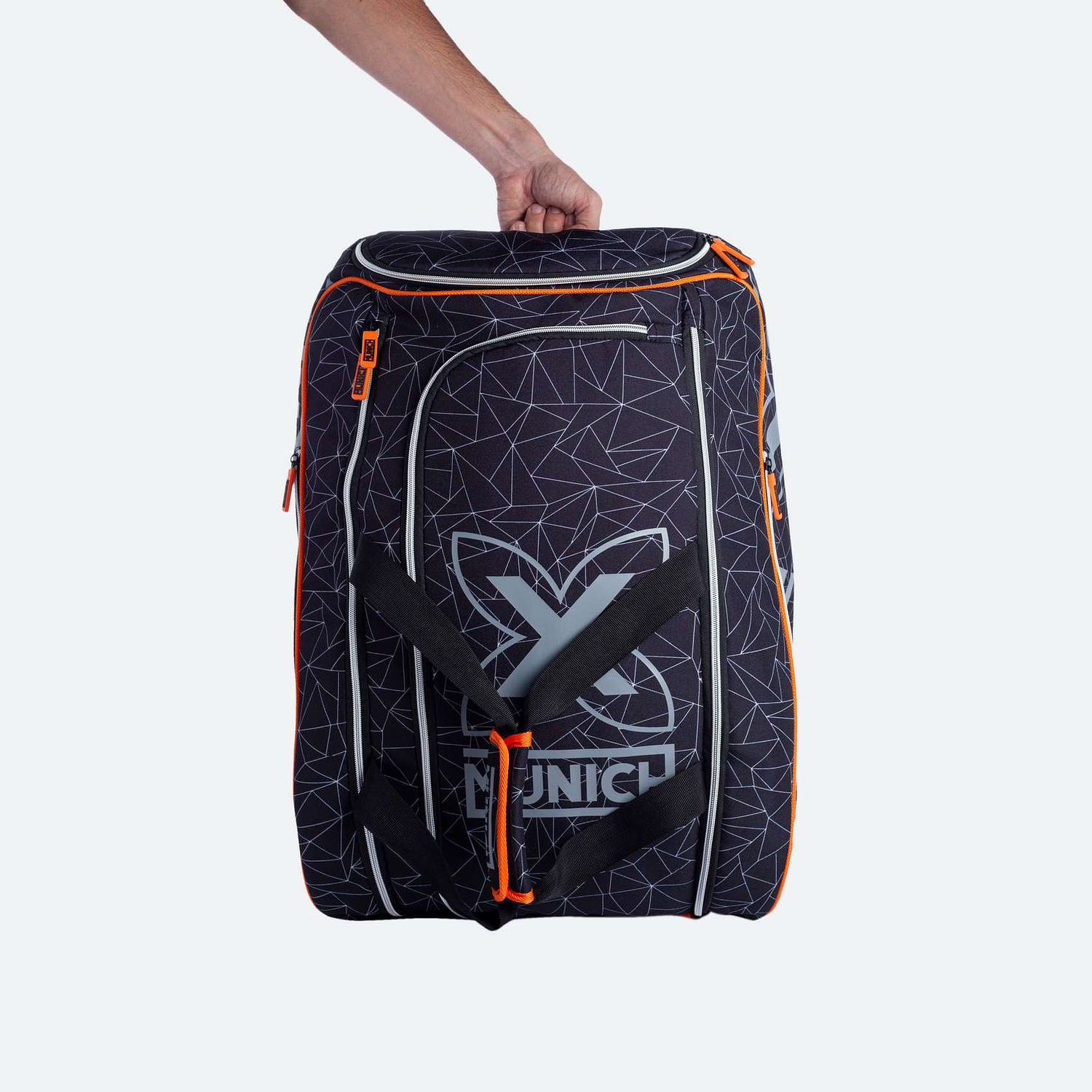 BOLSO MUNICH BAG PADEL NEGRO NARANJA 5