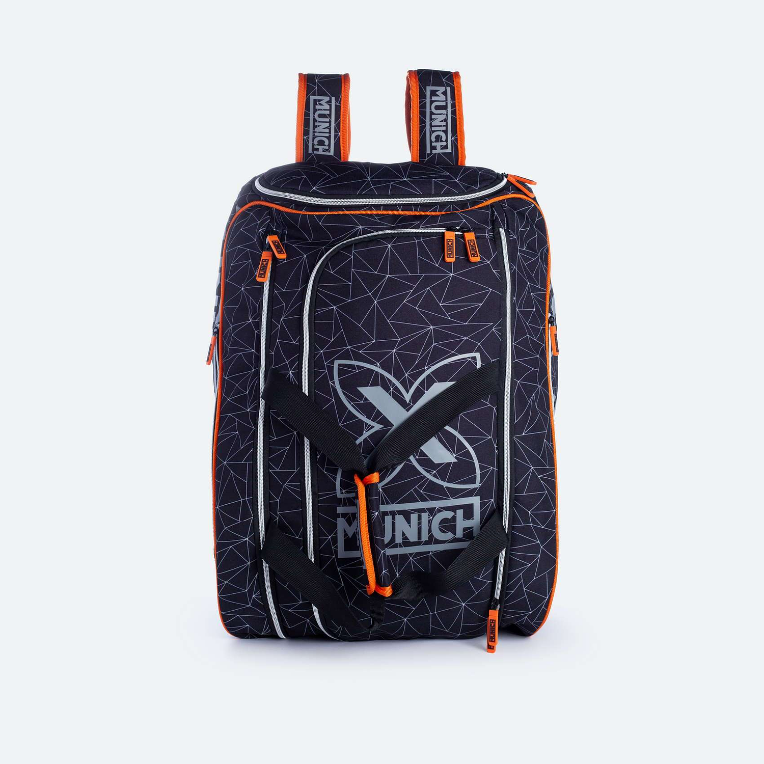 BOLSO MUNICH BAG PADEL NEGRO NARANJA 6