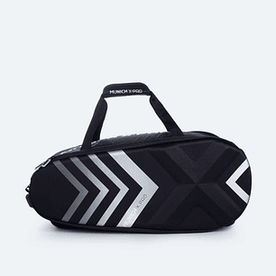 BOLSO MUNICH RACKET BAG NEGRO-SILVER