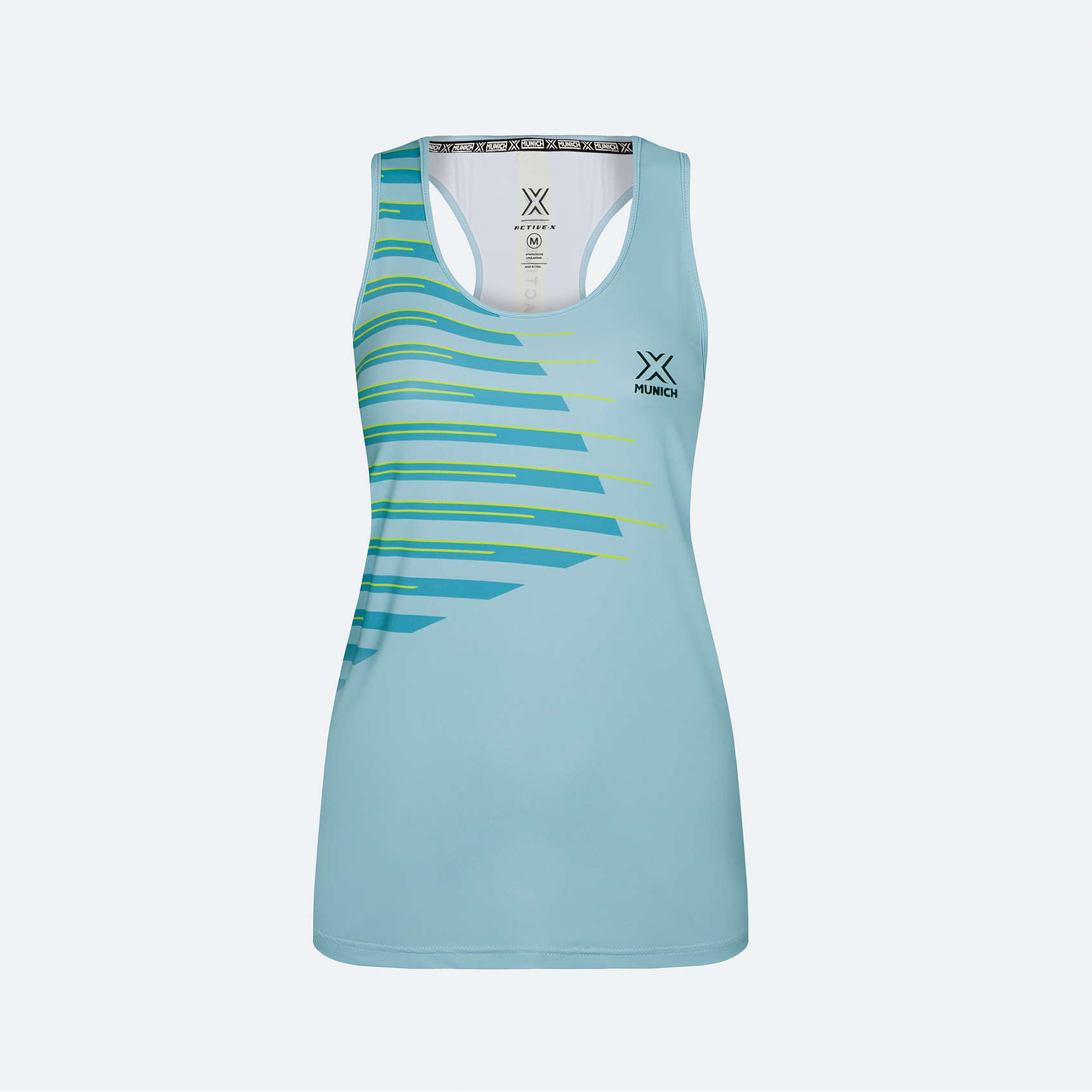 MUNICH POLERA WOMAN BASIC TANK TOP AQUA 2