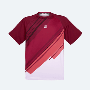POLERA MUNICH MAN STRIPES FUCSIA